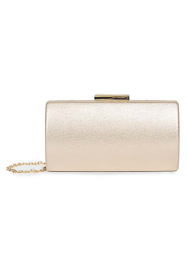 Rose gold outlet shimmer clutch bag