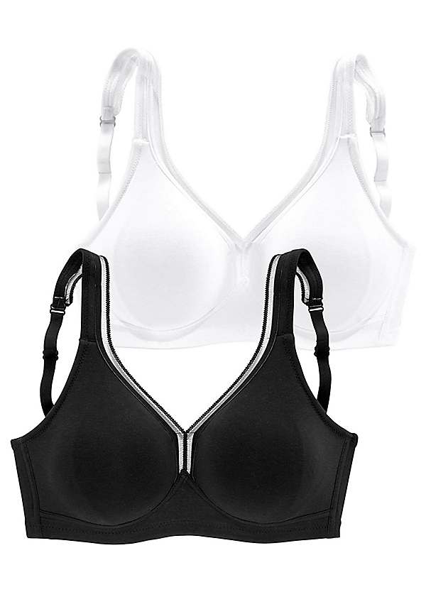 Petite Fleur 2 Pack of Non-Wired T-Shirt Bras
