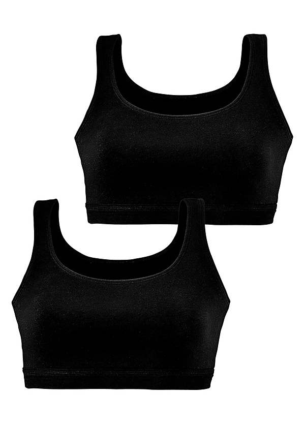 Petite Fleur Pack of 2 Sports Bras, Curvissa