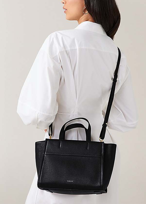 Radley London Oak Street Black Medium Ziptop Grab Bag | Curvissa