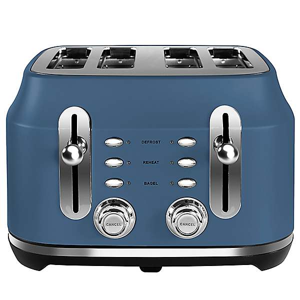 Blue 4 shop slice toaster