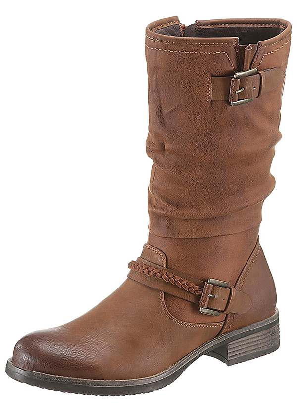 rieker faux leather boots