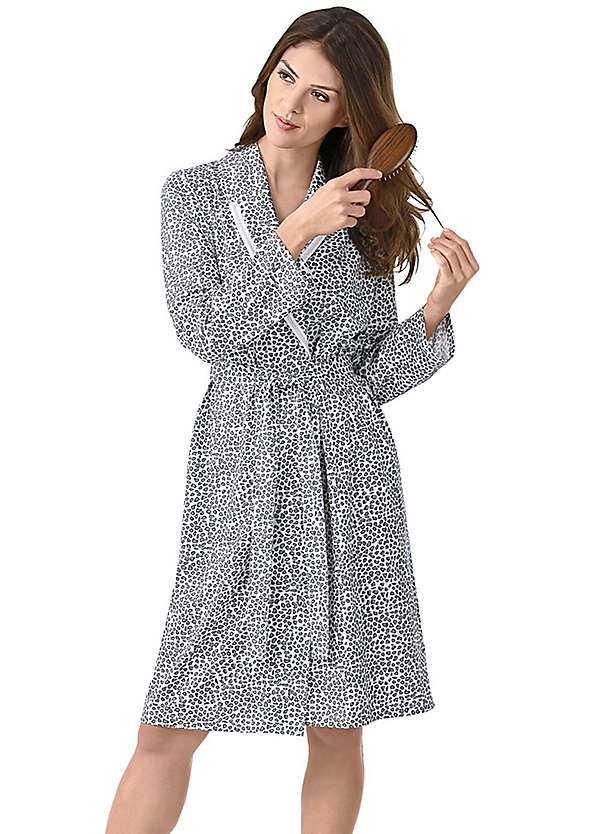 leopard print dressing gown