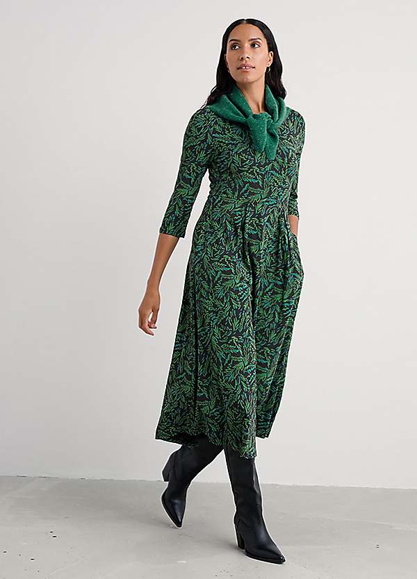 seasalt green dress Cornwall Veronica Midi - Green The sleeves have a