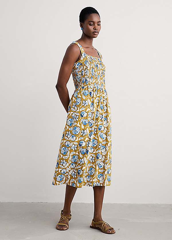 【新品未使用】buoy buoy ORGANIC コットン リネン シャツドレス buoy buoy ORGANIC コットン リネン シャツドレス