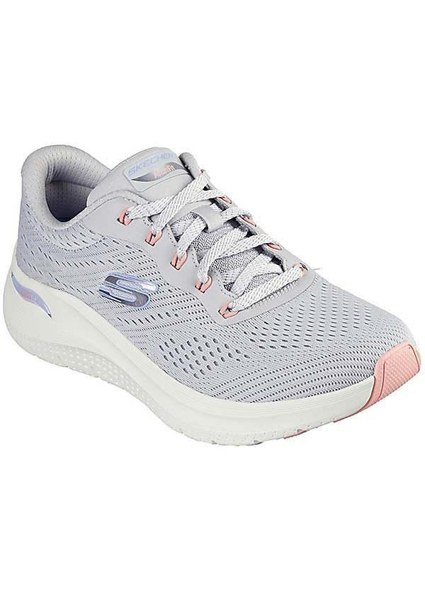 Skechers Ladies Grey Arch Fit 2.0 Big League Trainers Curvissa