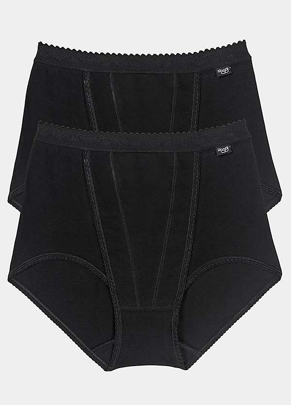 Pack of 3 Picot Edge Briefs by Sloggi