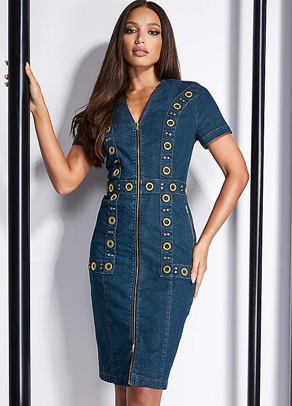 Curvissa 2025 denim dress