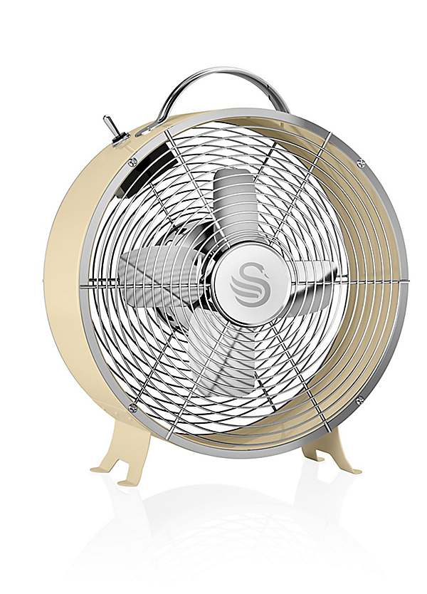 Swan SFA12630CN Retro 8 Inch Desk Fan Cream