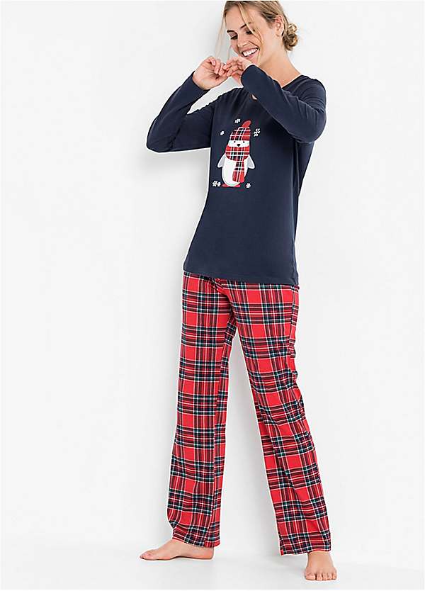 cotton long sleeve pj set