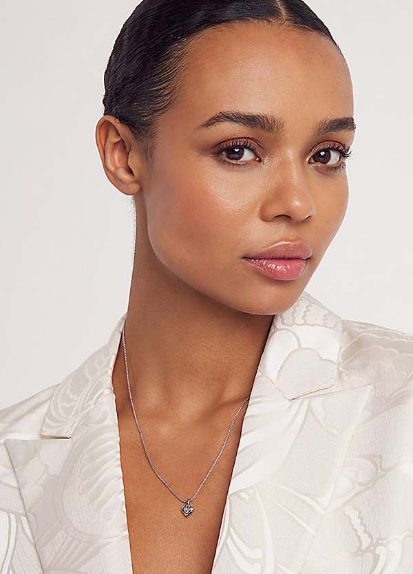 Rose Gold Ted Baker Hara Tiny Heart Pendant Necklace Gold Gold