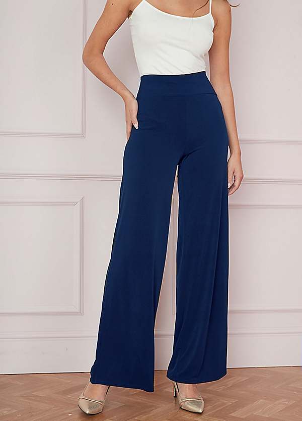 navy palazzo trousers