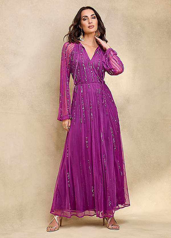 Simply be outlet beaded maxi dress