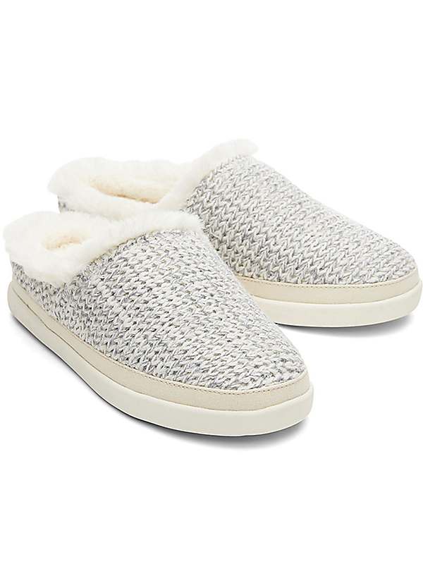 Toms Womens Sage White Slippers Curvissa