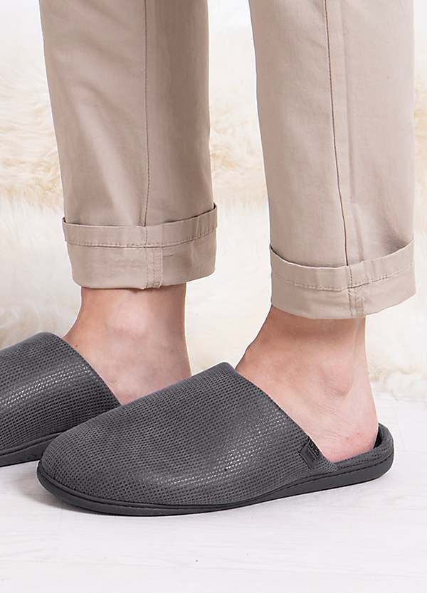Isotoner slippers mens discount