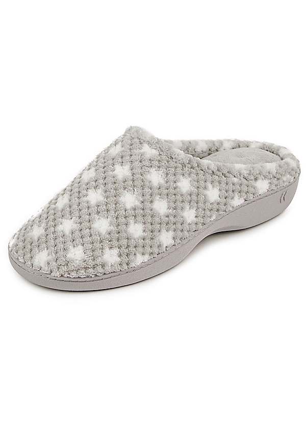 Silver best sale isotoner slippers