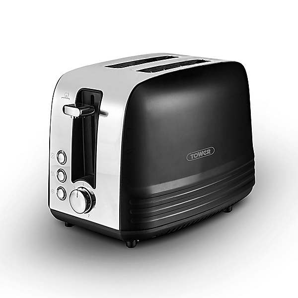 Russell Hobbs Black Groove Toaster 2 Slice 26390