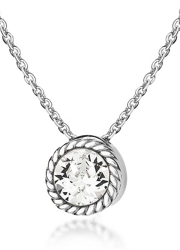 Swarovski birthstone necklace april top