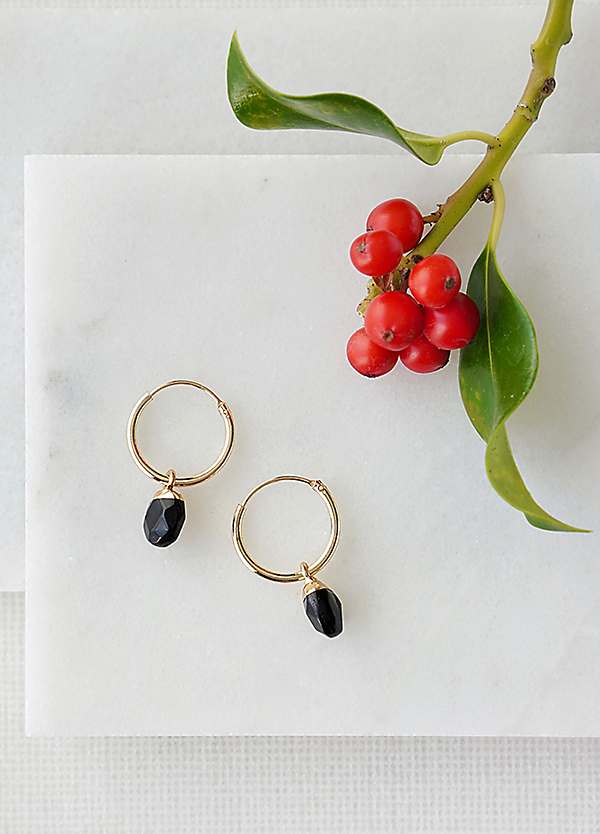 Obsidian sales earrings stud