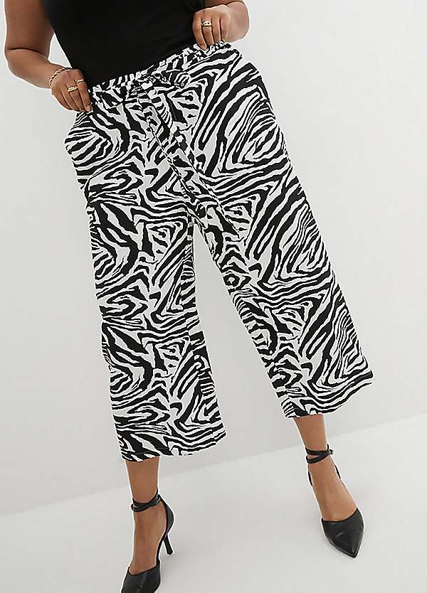 bonprix Animal Print Culotte Trousers