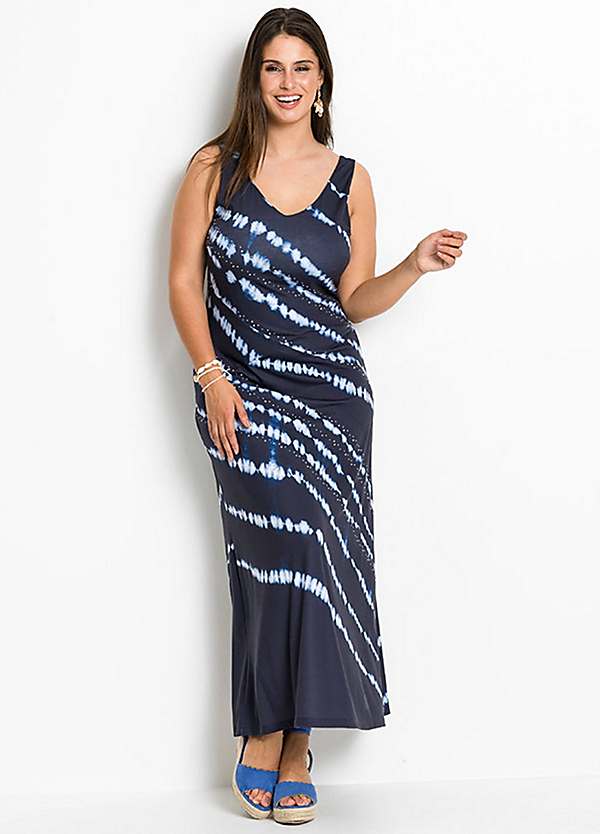 bonprix Batik Print Maxi Dress Curvissa
