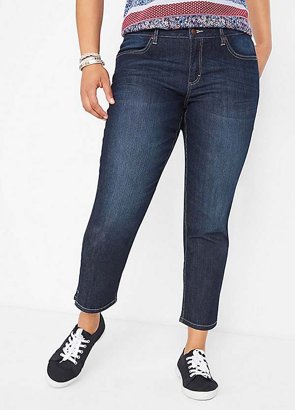 bonprix Cropped Slim Fit Jeans Curvissa