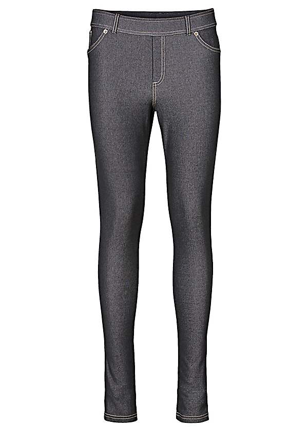 bonprix Denim Look Leggings | Curvissa