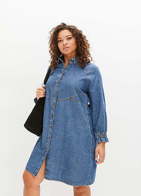 Curvissa denim dress best sale