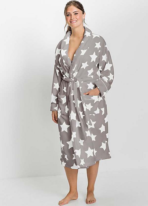 bonprix Fleece Dressing Gown