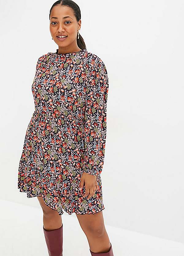 bonprix Floral Print Jersey Dress