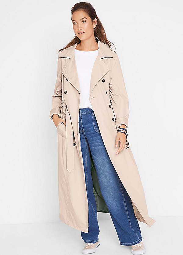 bonprix Long Trench Coat Curvissa