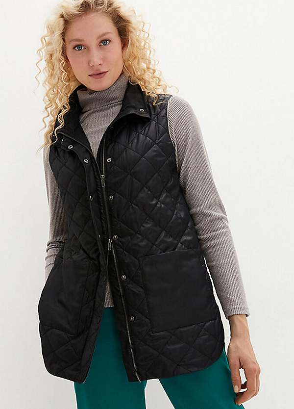 bonprix Longline Padded Gilet