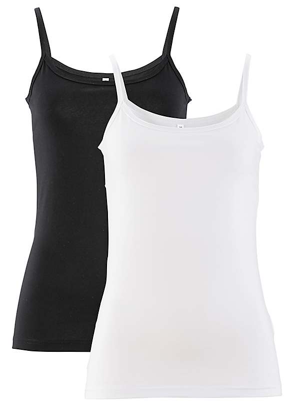 bonprix Pack of 2 Longline Camis