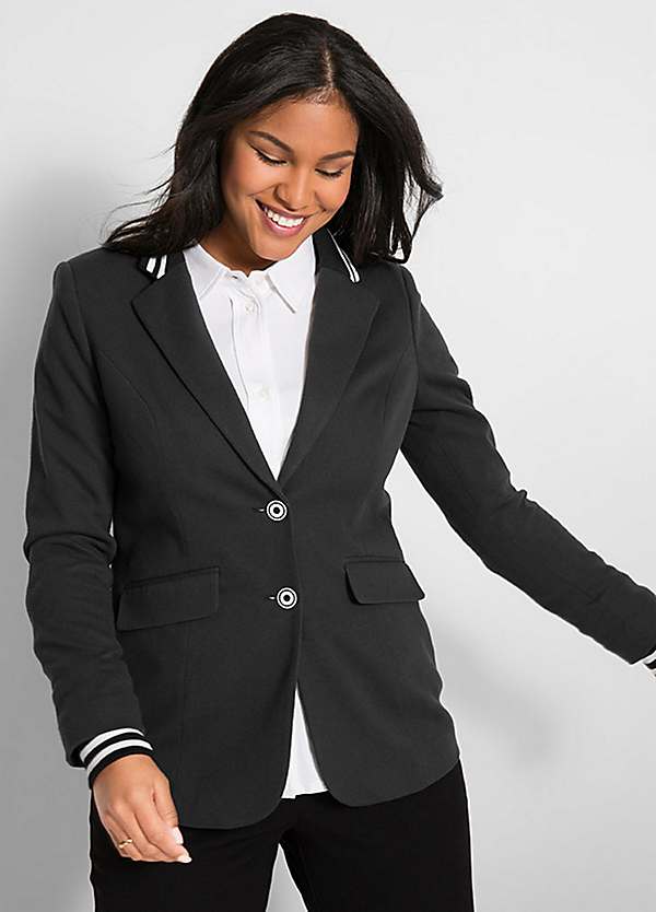 Piped blazer best sale