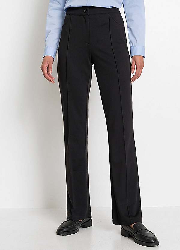 Pleated flared sale trousers