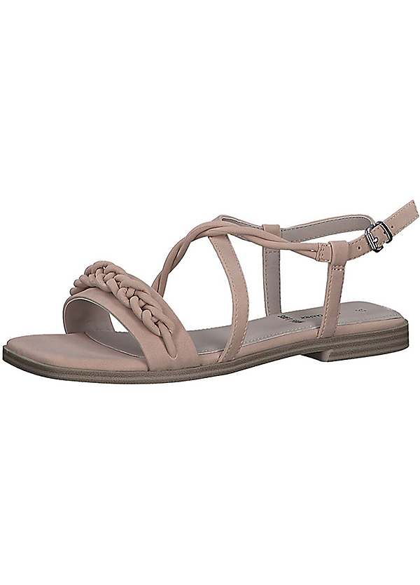 Strappy sandals that hot sale cover the toes