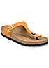 Birkenstock Burnt Orange Gizeh Nubuck Ladies Sandals | Curvissa