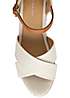 Dunlop White Natalie Wedge Open Toe Sandals | Curvissa