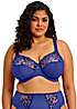 ELOMI Zarla Reggiseno Con Ferretto Donna - Ricamo Foglie E Bacche - Colore Café Au Lait