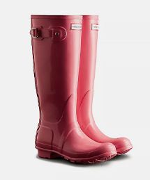 Hunter Boots Pink Shiver Womens Tall Gloss Boots